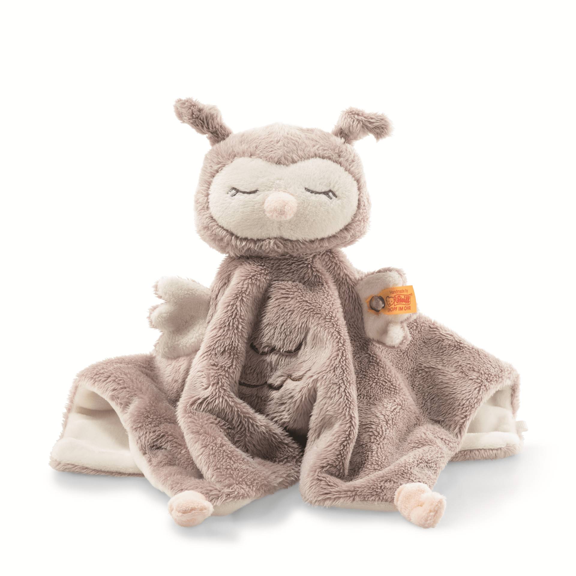 Steiff - Steiff – Ollie Eule Schmusetuch Beige, 26 cm Steiff - Steiff – Ollie Eule Schmusetuch Beige, 26 cm