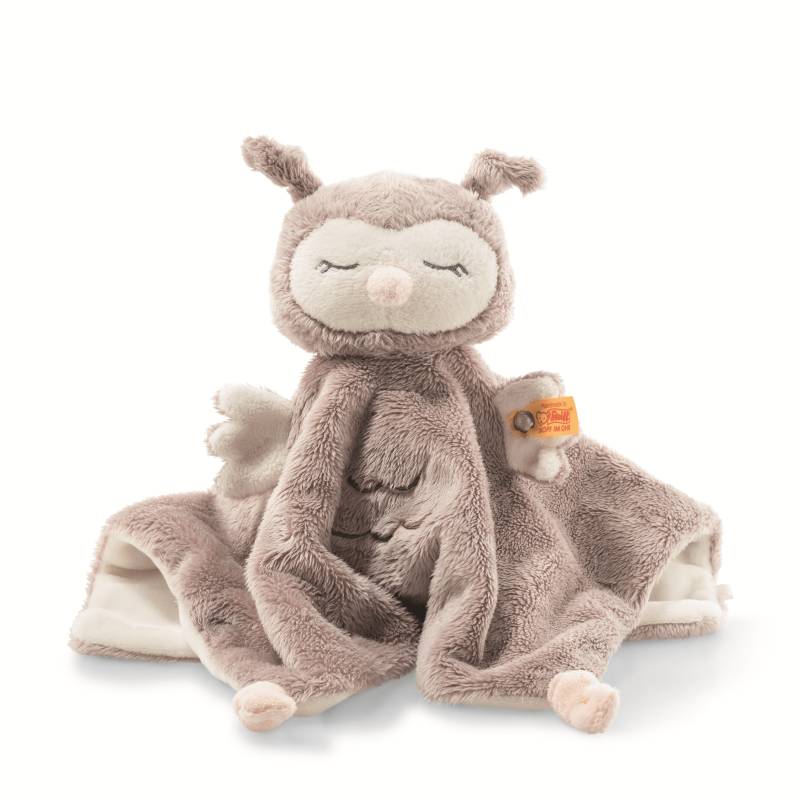 Steiff - Steiff – Ollie Eule Schmusetuch Beige, 26 cm Steiff - Steiff – Ollie Eule Schmusetuch Beige, 26 cm
