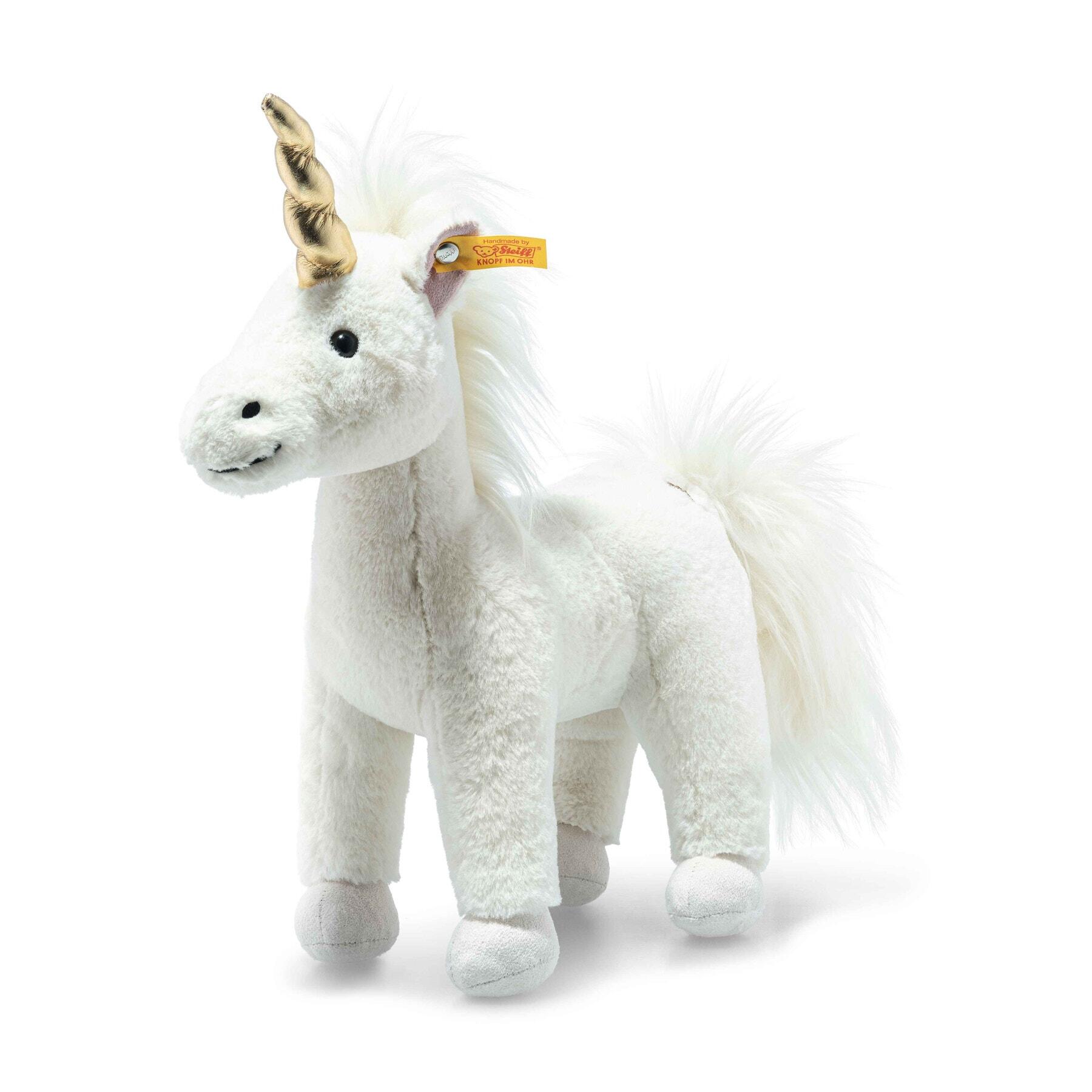 Steiff - Unica Einhorn 27 cm weiss stehend Kuscheltier Steiff - Unica Einhorn 27 cm weiss stehend Kuscheltier