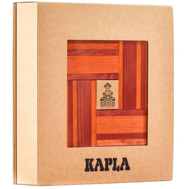 Steine Buch und Farben 40er Set (rot/orange)