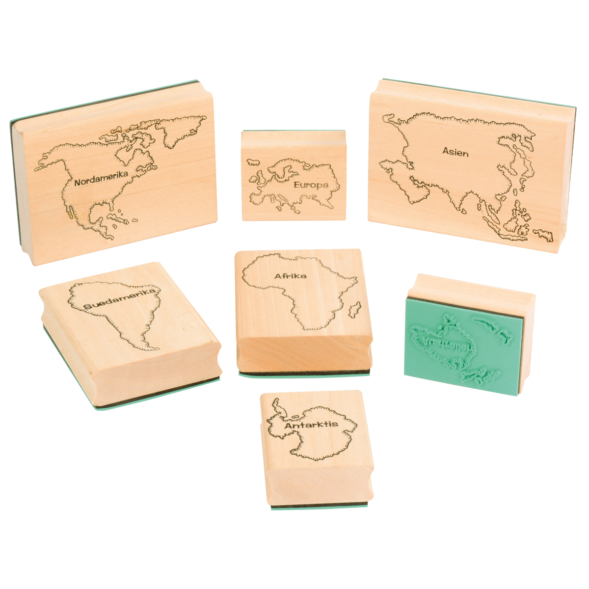 Stempel Weltkarte
