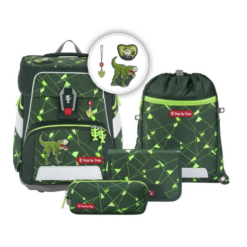 Step by Step Schulranzenset 5tlg Space Shine Dino Night Tyro Step by Step Schulranzenset 5tlg Space Shine Dino Night Tyro