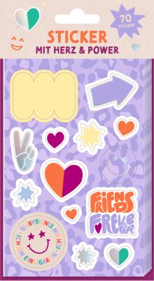 Sticker - Friends Forever (mit Herz & Power)