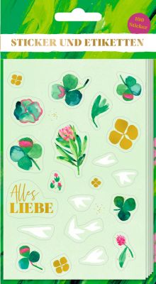 Stickerbogen: Sticker und Etiketten - All about green