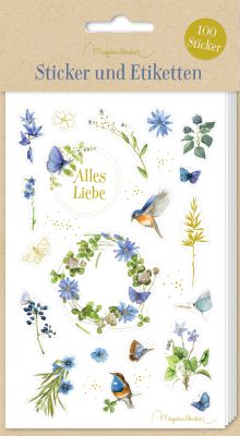 Stickerbogen: Sticker und Etiketten - Natur pur (M. Bastin)