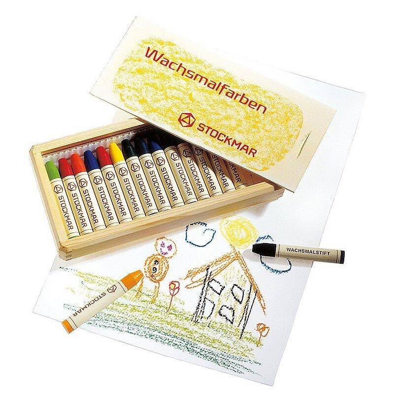 Stockmar - Wachsmalstifte Stockmar 16 Stück Holzbox