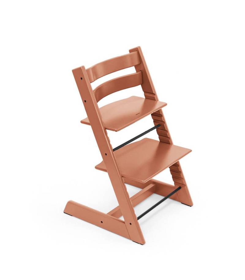 Stokke Tripp Trapp Hochstuhl Buche inkl. Baby Set 2 Terracotta