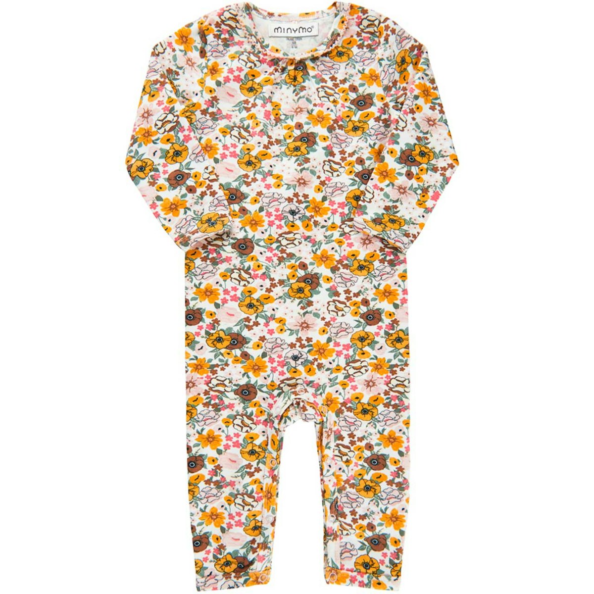 Strampler langarm Blumen-Print 50