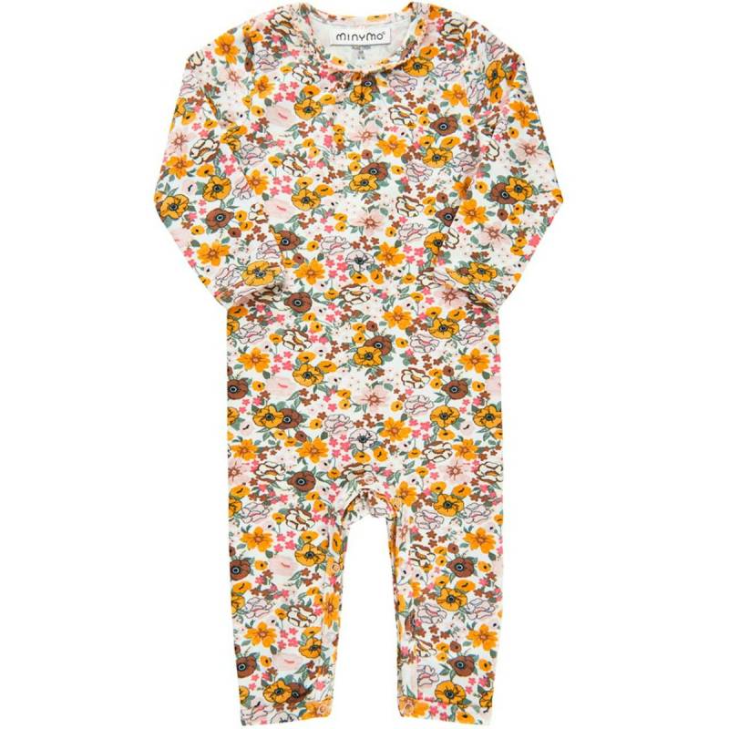 Strampler langarm Blumen-Print 50