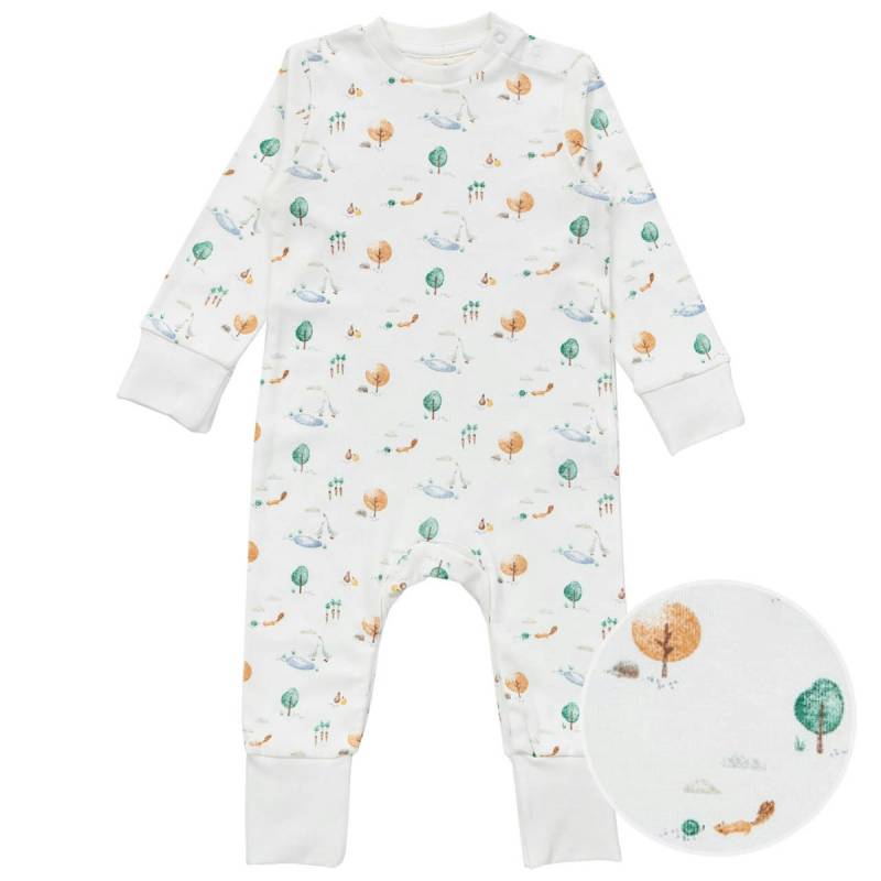 Strampler langarm Herbstzeit weiß 50/56 Strampler langarm Herbstzeit weiß 50/56