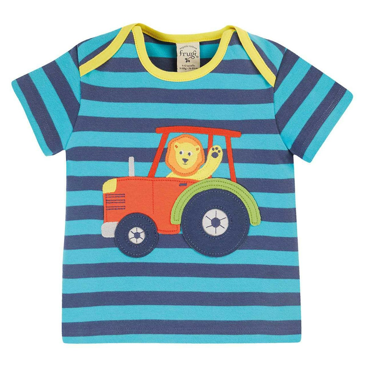 Streifen T-Shirt kurzarm Traktor navy 98/104