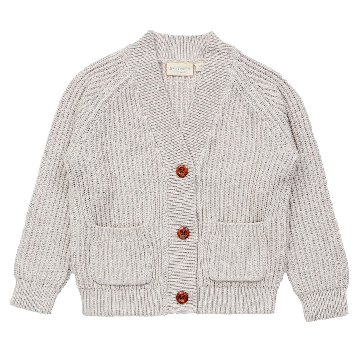 Strickjacke Grobstrick creme 104/110