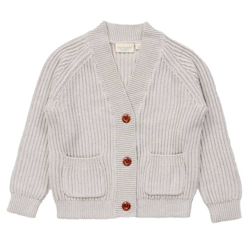 Strickjacke Grobstrick creme 104/110