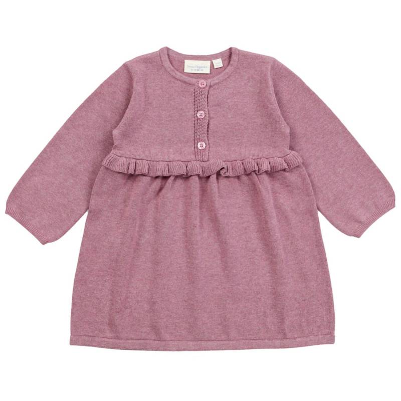 Strickkleid langarm mauve 128