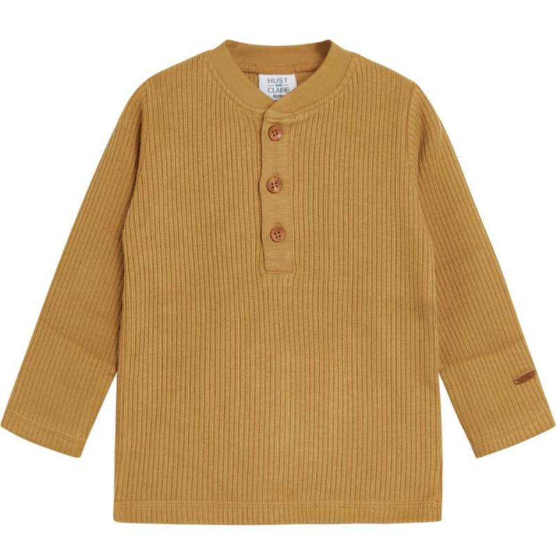 Strukturiertes Ripp Langarmshirt zimt-braun 80 Strukturiertes Ripp Langarmshirt zimt-braun 80