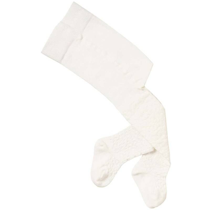 Strumpfhose Strukturmuster weiß 80/86