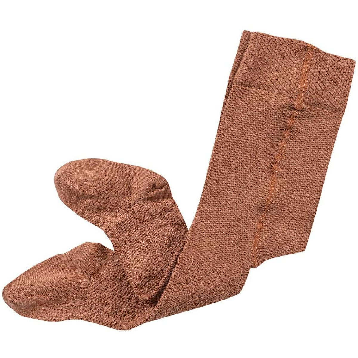 Strumpfhose Strukturmuster zimtbraun 80/86