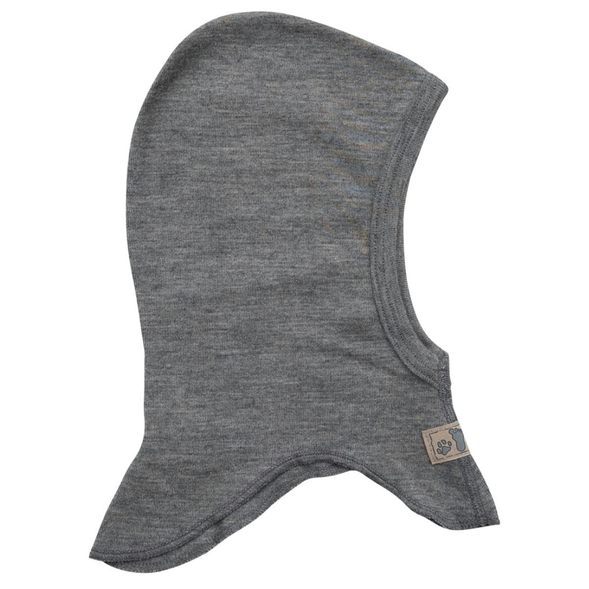 Sturmhaube Wolle Seide grau 86/92