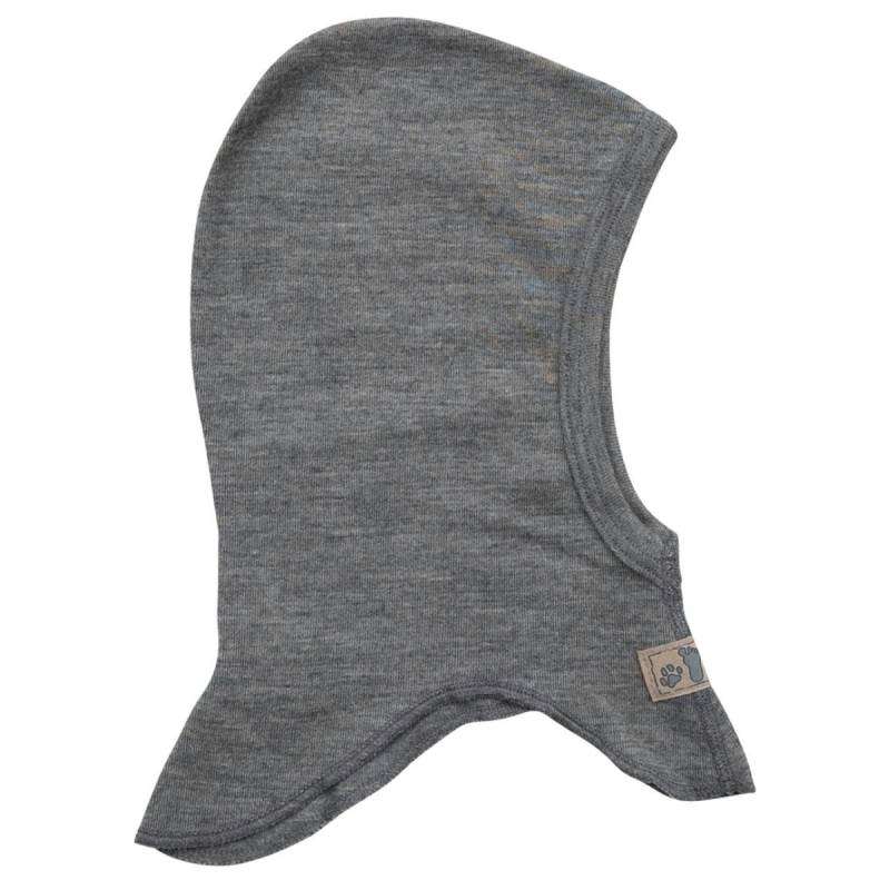 Sturmhaube Wolle Seide grau 86/92