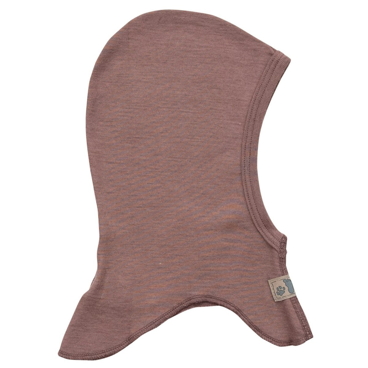 Sturmhaube Wolle Seide mauve 74/80