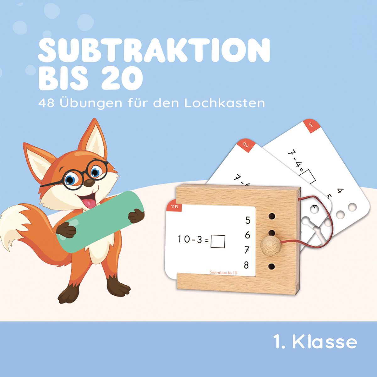 Subtraktion bis 20 6-7 J. Kartensatz (ohne Lochkasten)