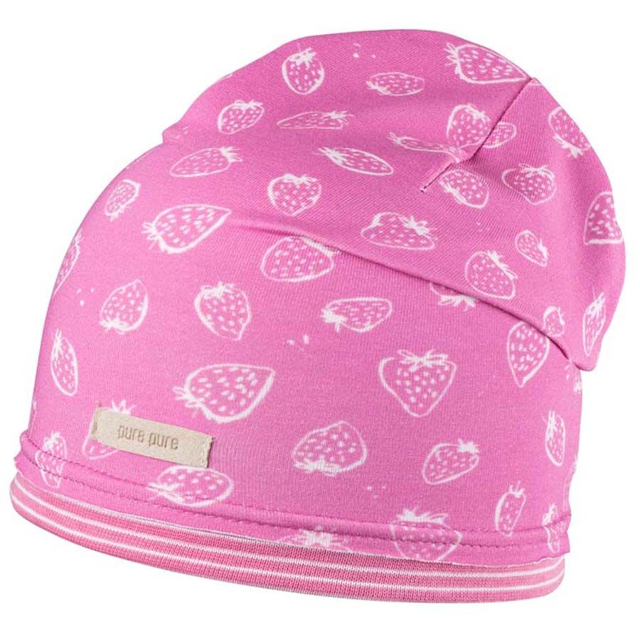 Süsse Mädchen Beanie - Erdbeere pink 37/39