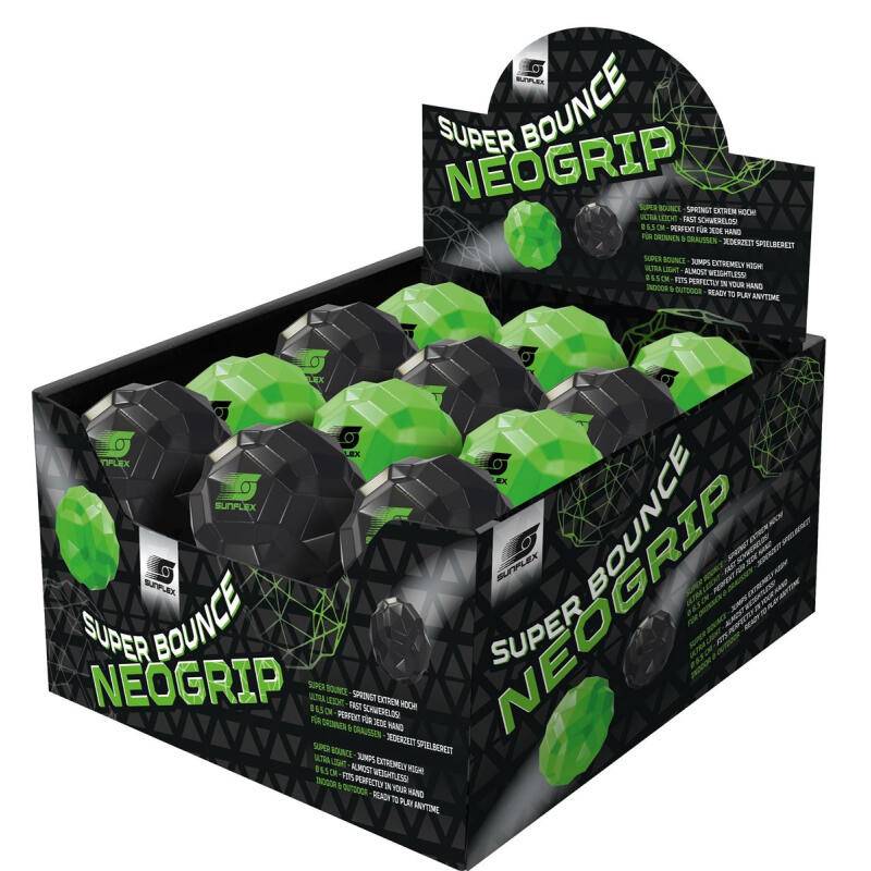 Sunflex - Ball Flummi Super Bounce NeoGrip sort.