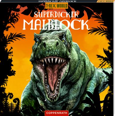 Superdicker Malblock (70 Motive) - T-Rex World