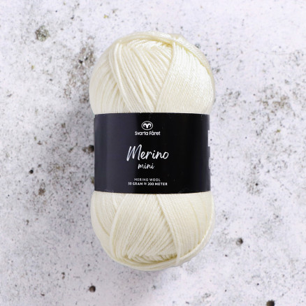 Svarta Fåret Merino Mini Garn 105 Vanille Chiffon von Svarta Fåret
