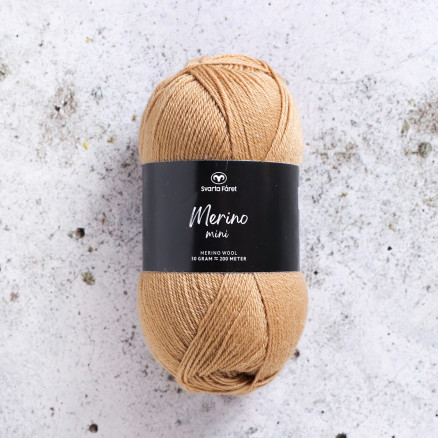 Svarta Fåret Merino Mini-Garn 110 Karamell von Svarta Fåret