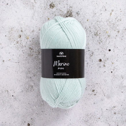 Svarta Fåret Merino Mini Garn 108 Hauch von Minze von Svarta Fåret