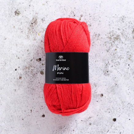 Svarta Fåret Merino Mini Garn 122 Roter Hahn von Svarta Fåret