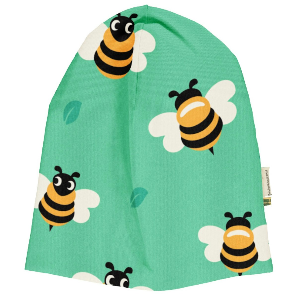 Sweat Beanie Bienen türkis 52/54