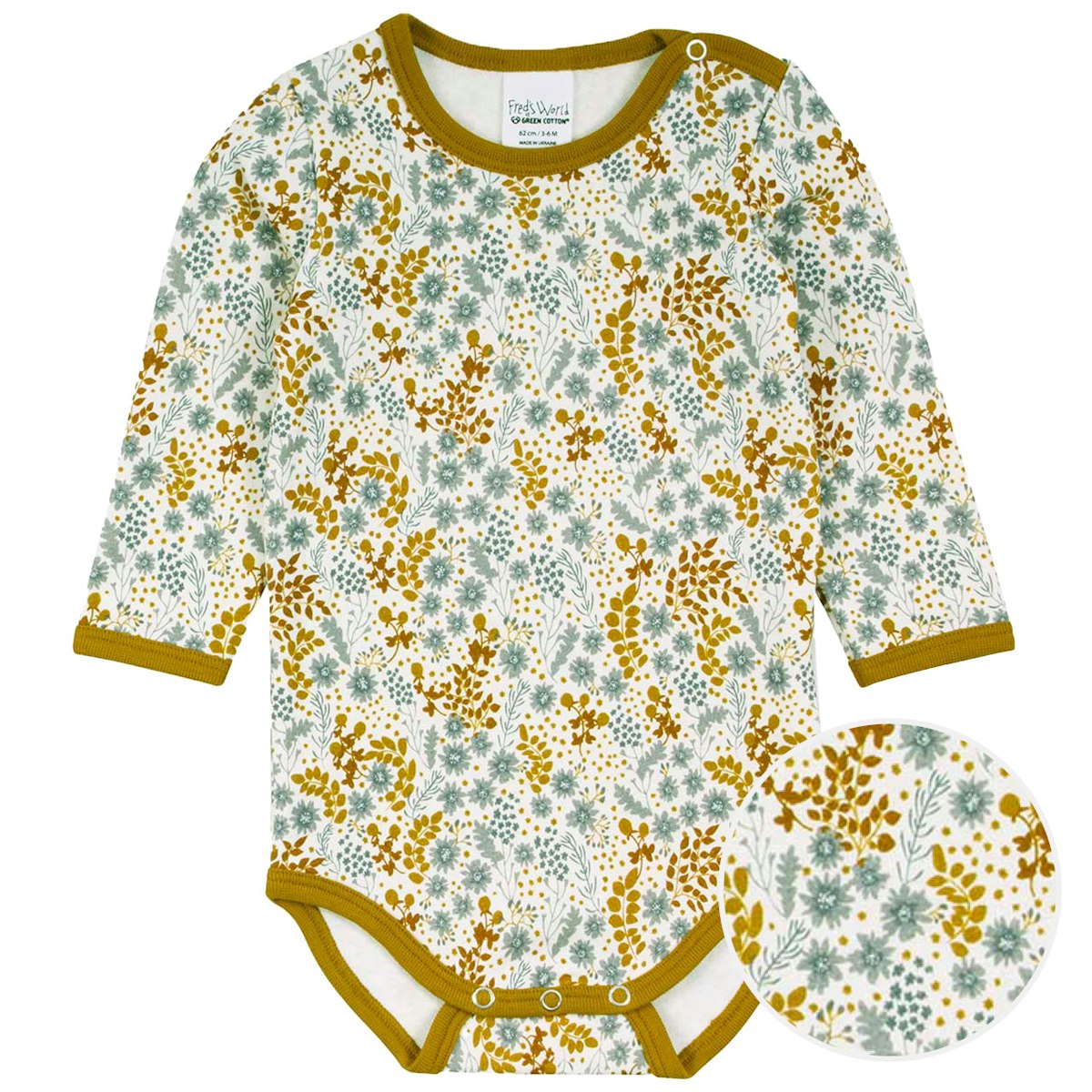 Sweat Body langarm mit Blümchen creme 62