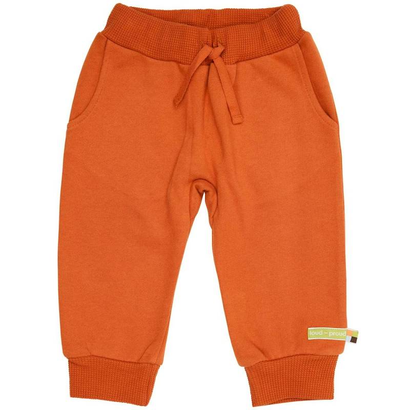 Sweat Jogginghose Bündchen uni terrakotta 92
