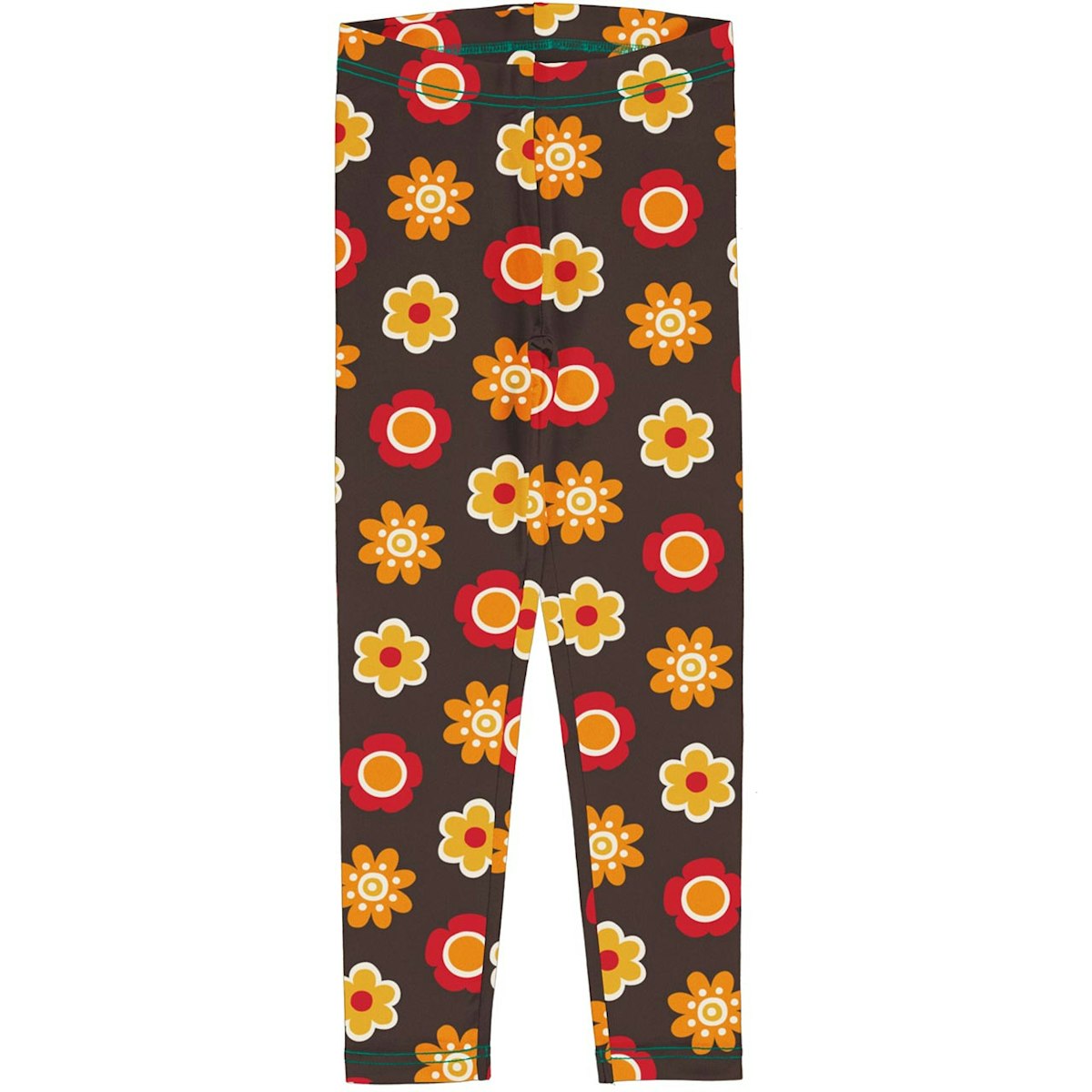 Sweat Leggings Blumen braun 86/92
