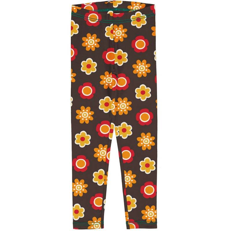 Sweat Leggings Blumen braun 92/98