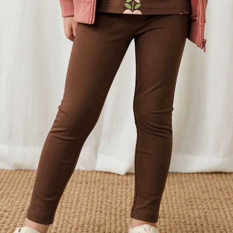 Sweat Leggings uni braun 122/128 Sweat Leggings uni braun 122/128