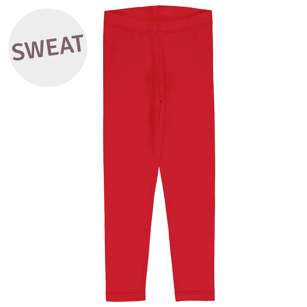 Sweat Leggings uni rot 104/110
