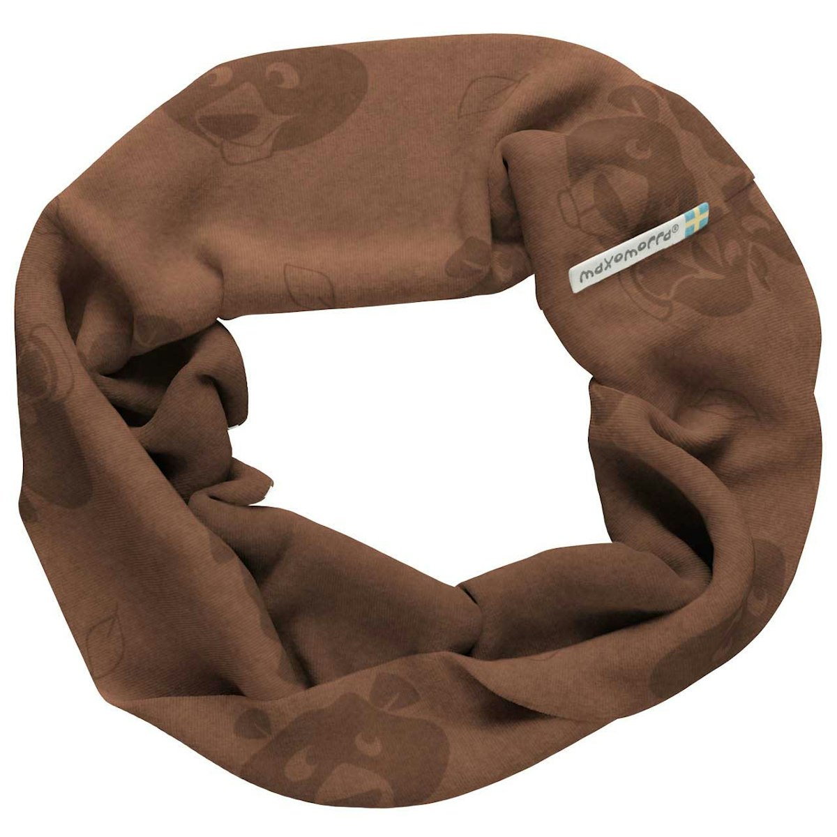Sweat Schlauchschal Bären braun 56/58