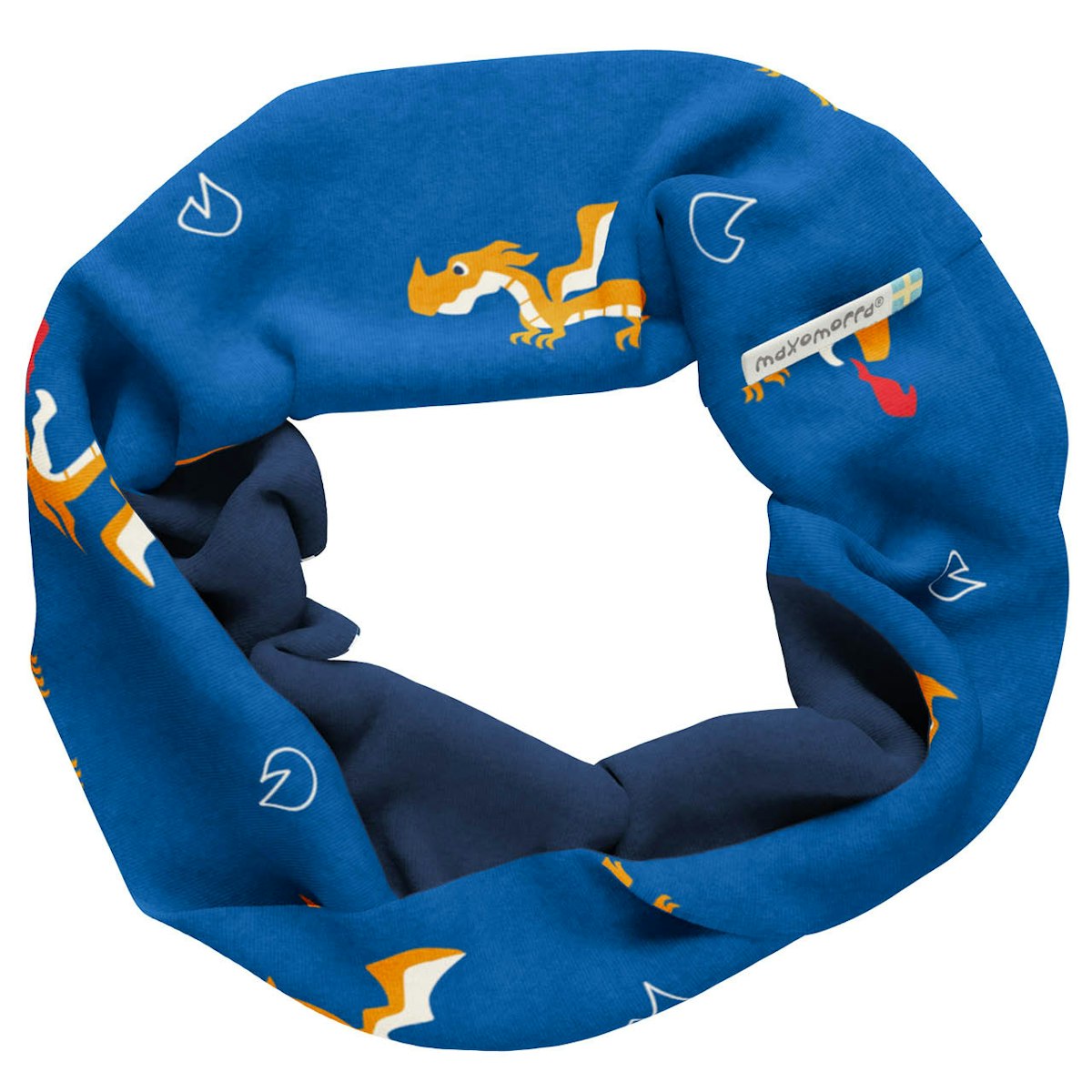 Sweat Schlauchschal Drachen blau 52/54