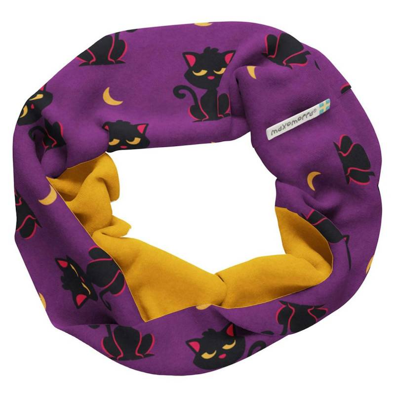 Sweat Schlauchschal Katzen lila 92/98 Sweat Schlauchschal Katzen lila 92/98
