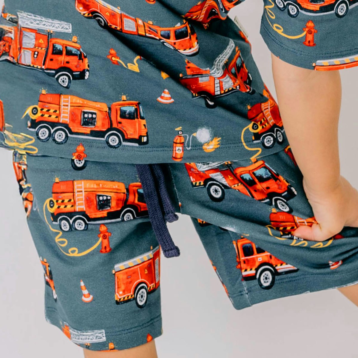 Sweat Shorts Feuerwehr blau 146