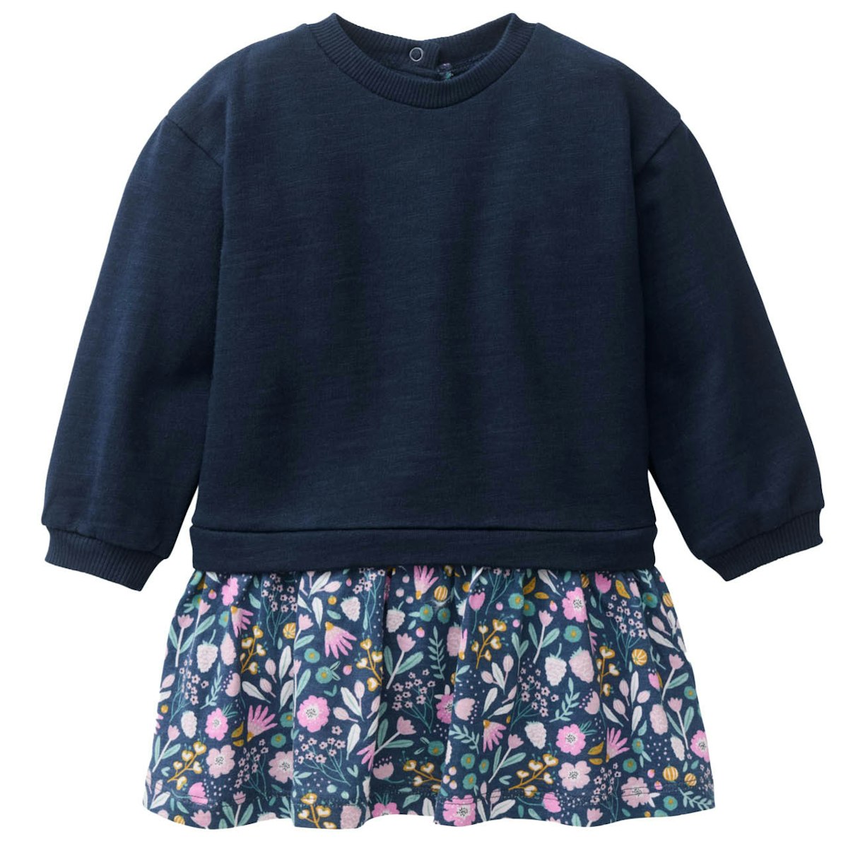 Sweatkleid langarm indigoblau 98