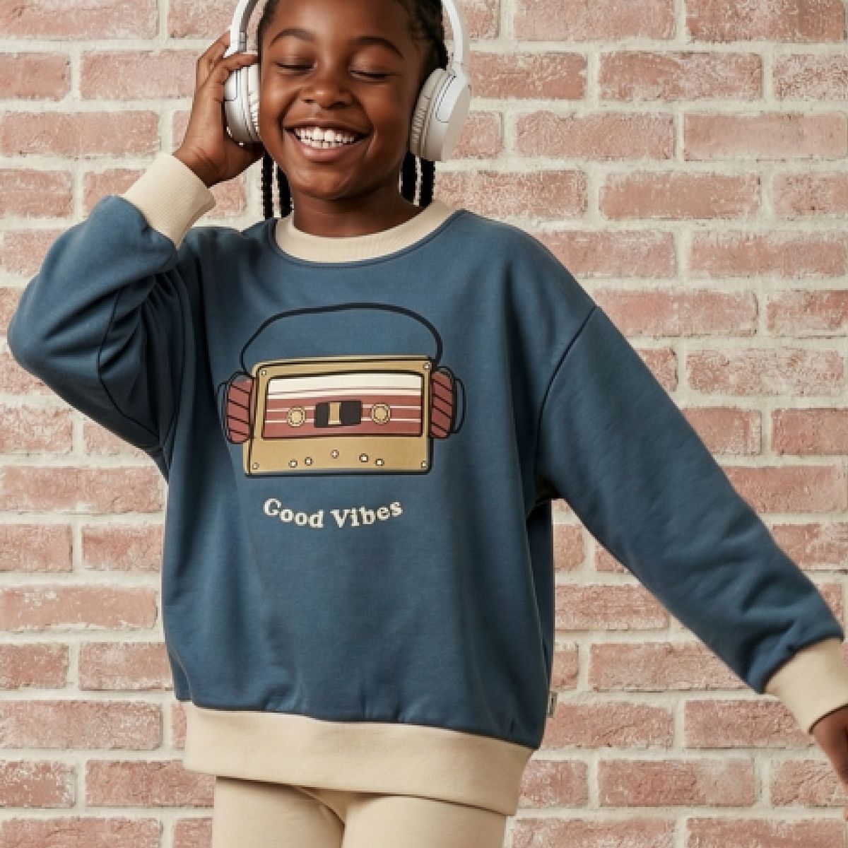 Sweatshirt Kassette blau 146/152