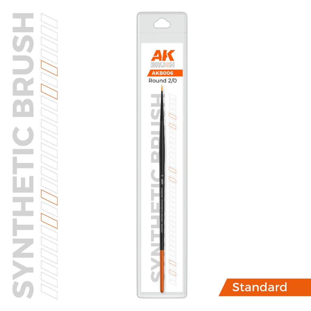 Synthetik-Pinsel - Rund 2/0