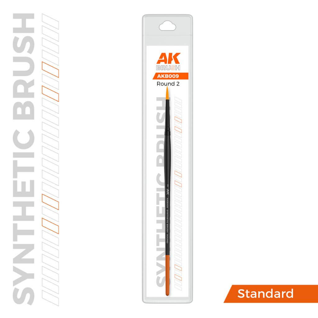 Synthetik-Pinsel - Rund 2