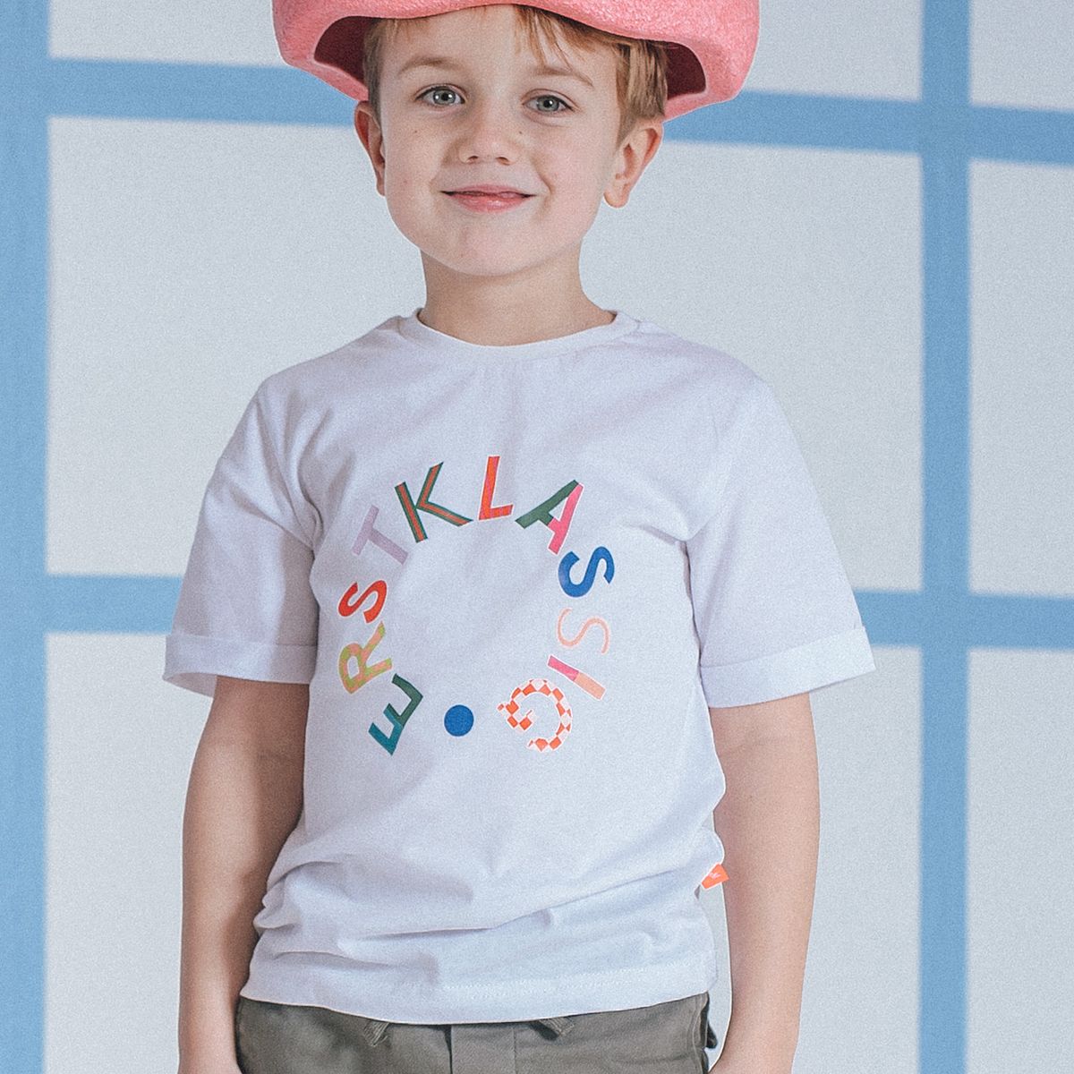 T-Shirt Erstklassig in Einheitsgröße für Schulkinder 134/140