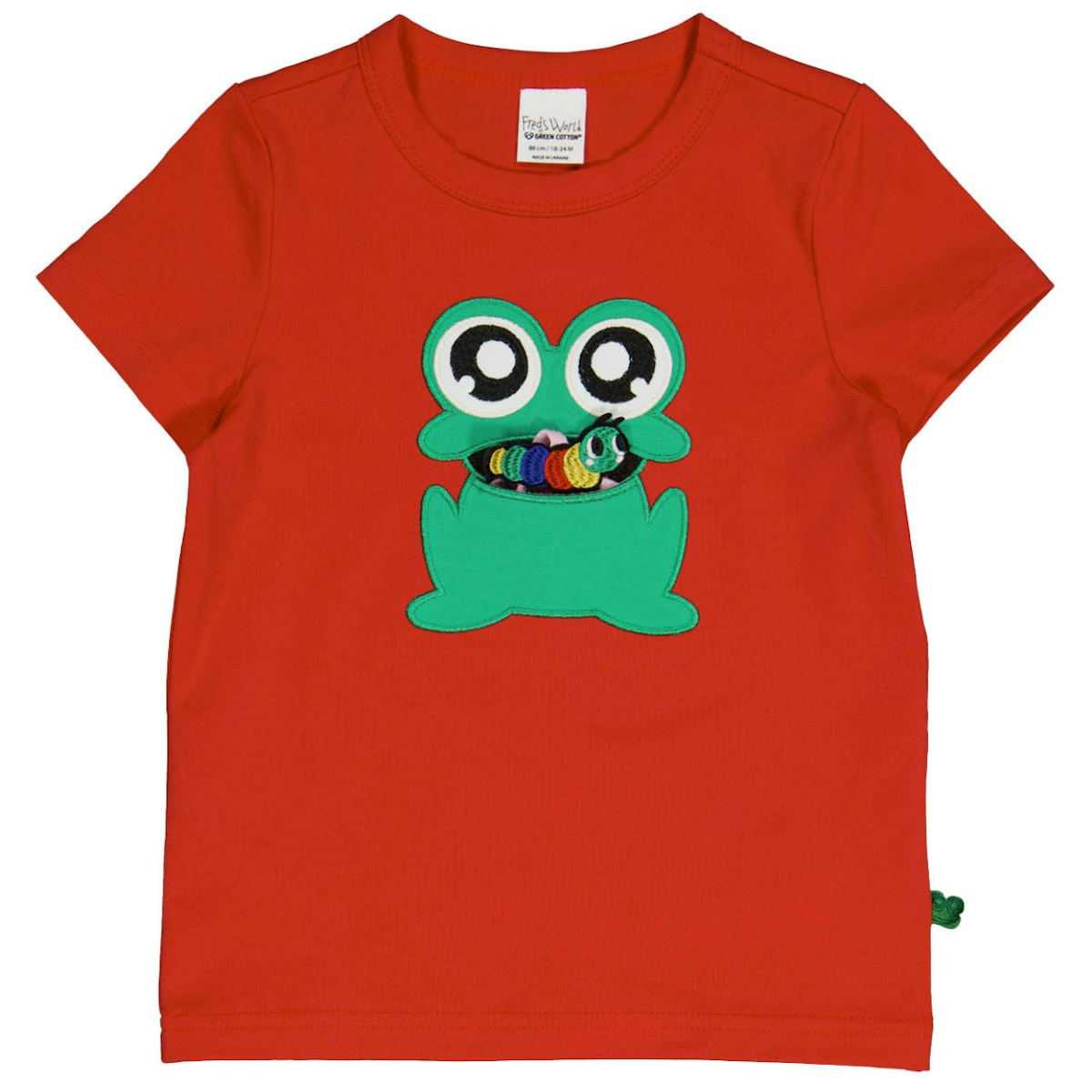 T-Shirt Frosch Applikation rot 92