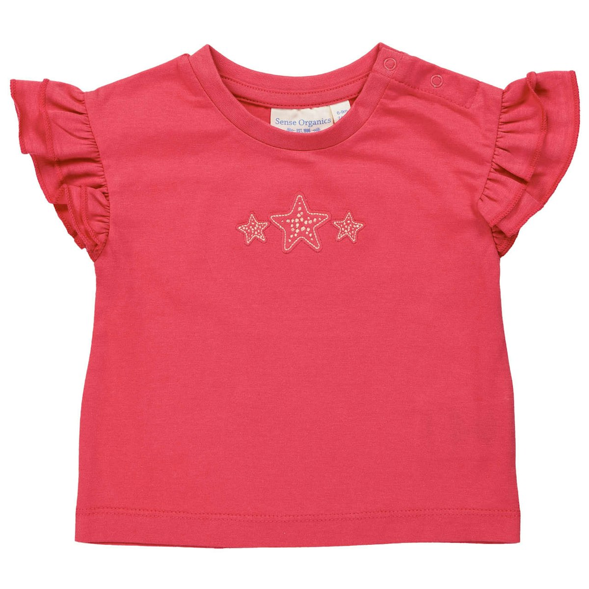 T-Shirt Schmetterlingsärmel pink 62/68